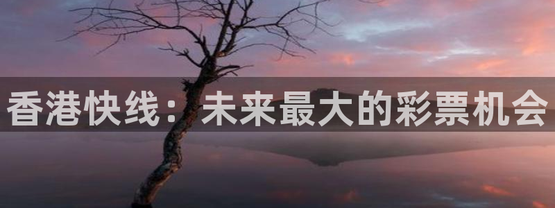 nba乐球直播小鱼姐：香港快线：未来最大的彩票机会